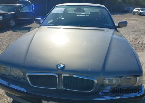 2001 BMW 740Il из США, поврежденный, VIN WBAGH83421DP22372